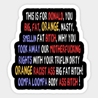 Funniest anti Donald Trump 2020 Sticker